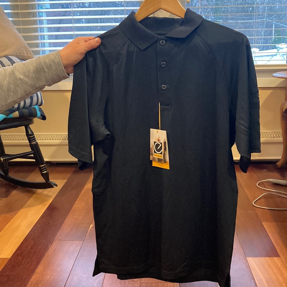 Mens Edwards Navy blue polo shirt